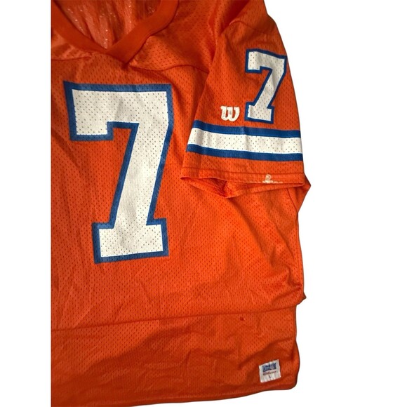 Denver Broncos John Elway Vintage #7 NFL Wilson Jersey USA Made Adult XL 1980s - Picture 5 of 12
